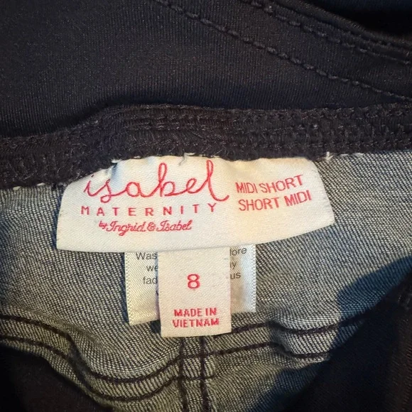 Isabel Maternity by Ingrid & Isabel Midi Pregnancy Shorts Size 8 - Picture 3 of 4